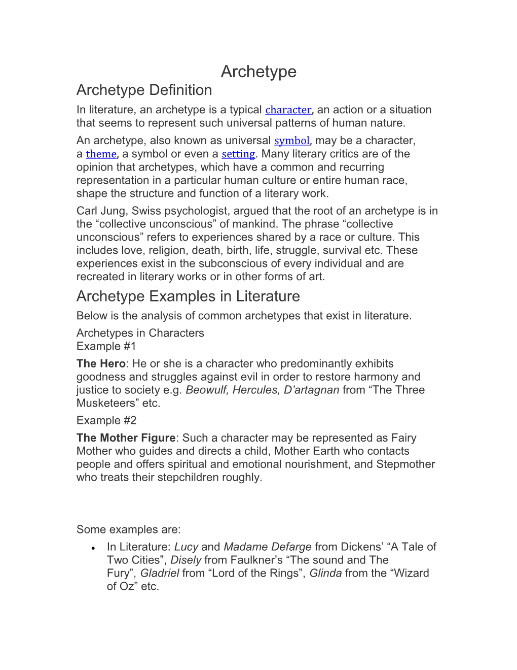 Archetype Definition