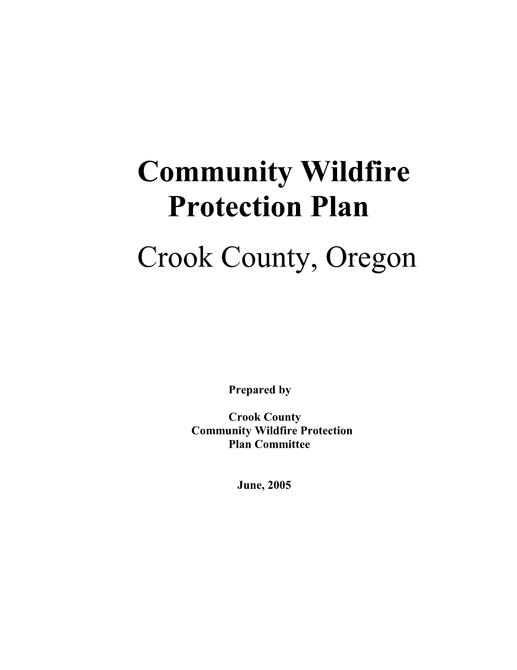 Community Wildfire