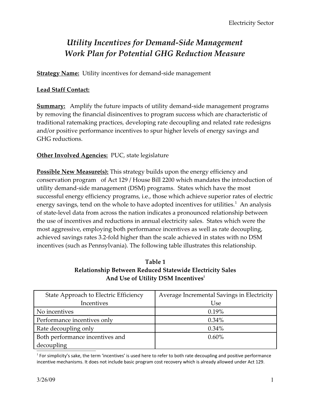 Utility Incentives for Demand-Side Management