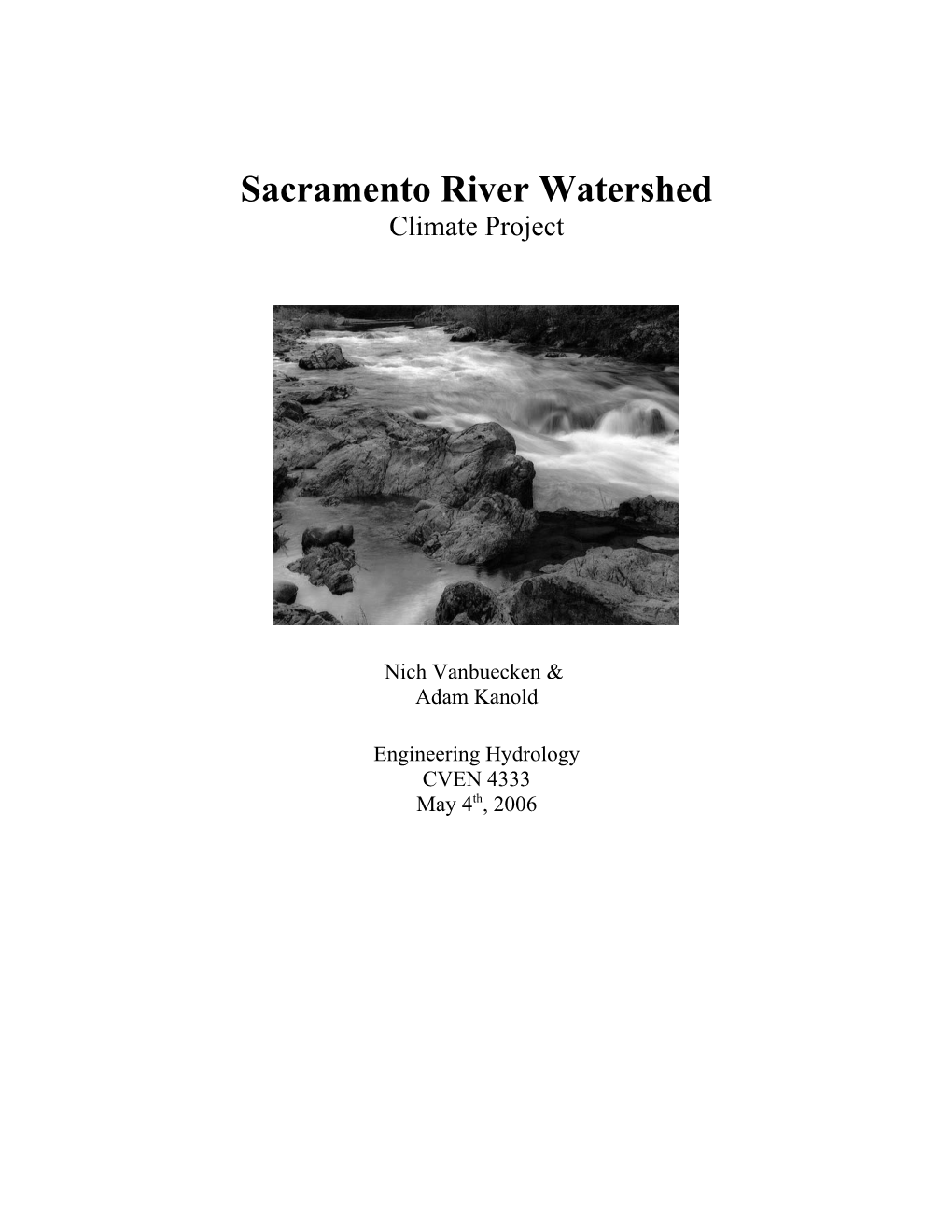 Sacramento River Watershed