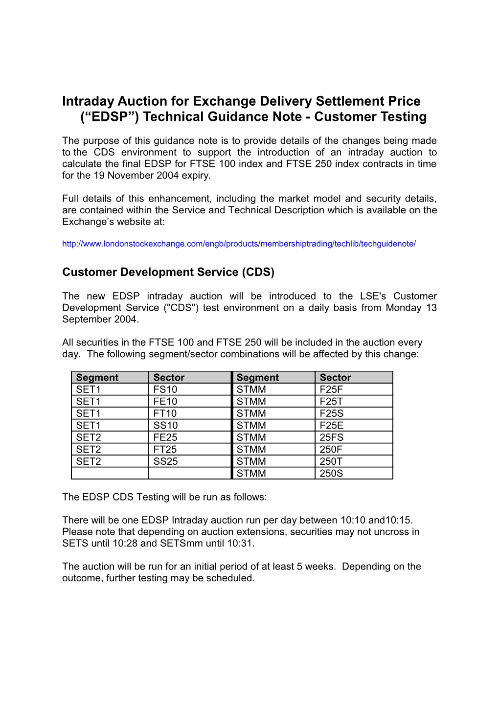 Trading Services Product Guide (December 2002, Version 1.0)