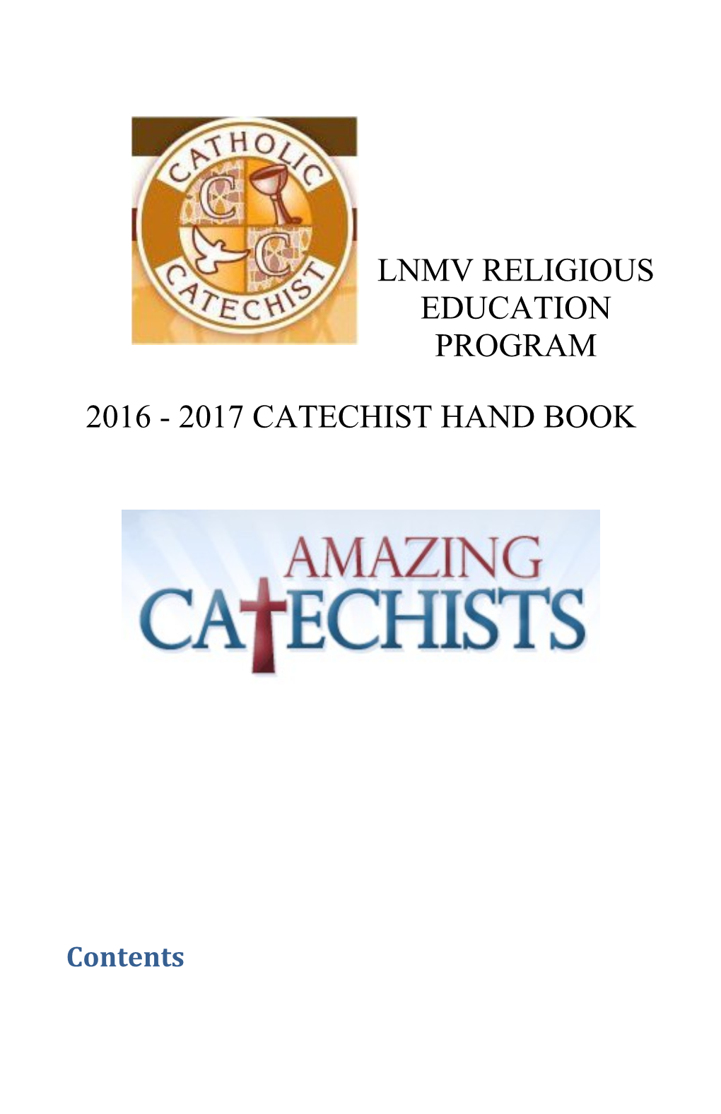 Lnmv Religious Education Program
