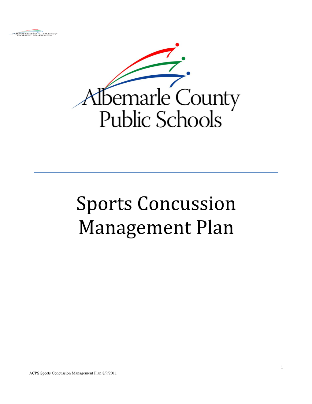 Sports Concussion Management Plan