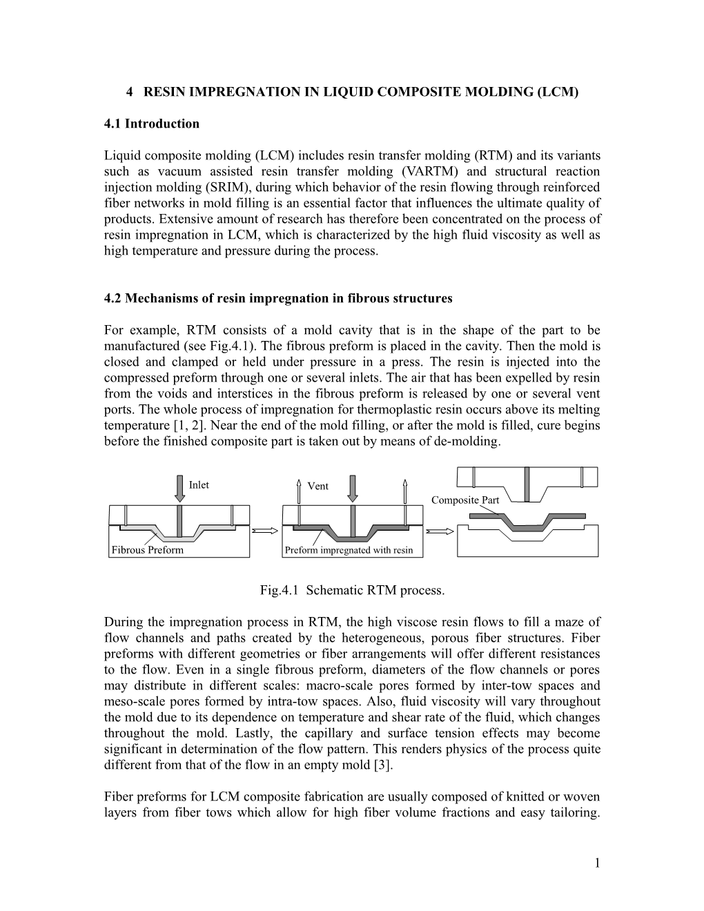 Chapter 4 Resin Impregnation in Coated Fabric and Liquid Composite Molding Process (LCM)