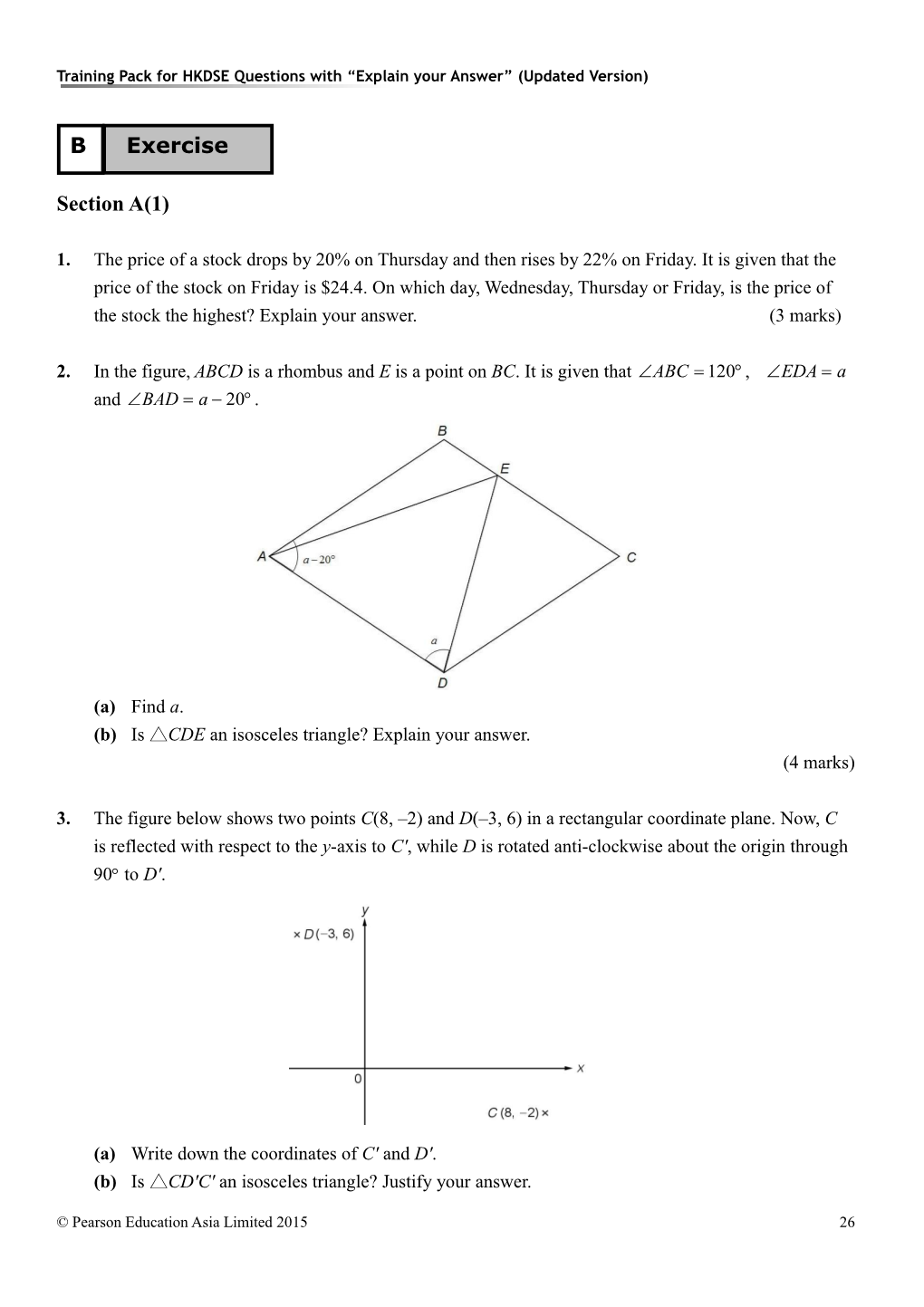 Training Pack Forhkdse Questions with Explain Your Answer (Updated Version)