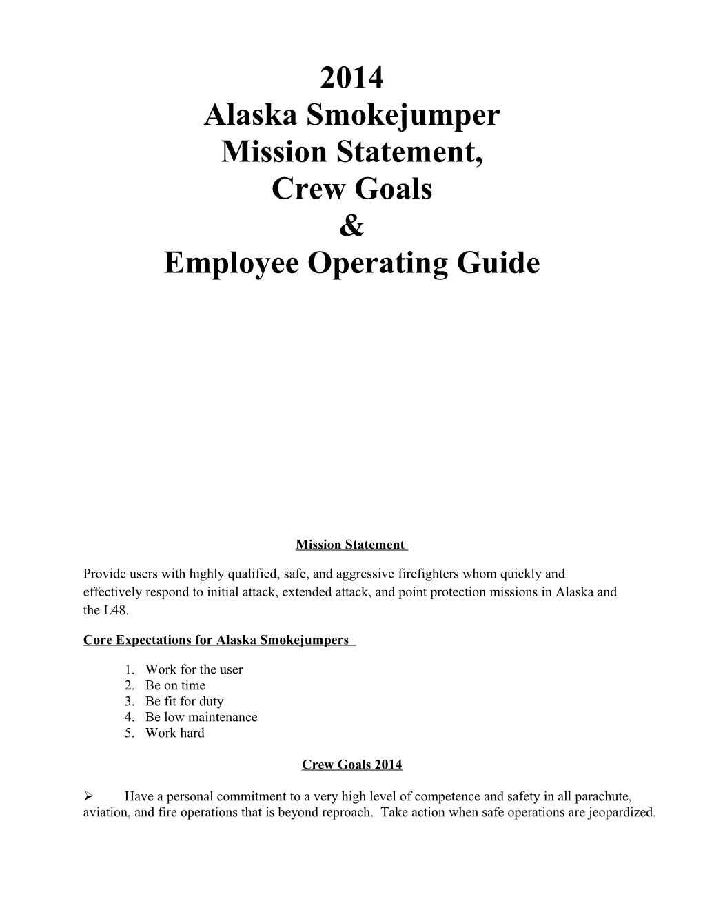 Alaska Smokejumper