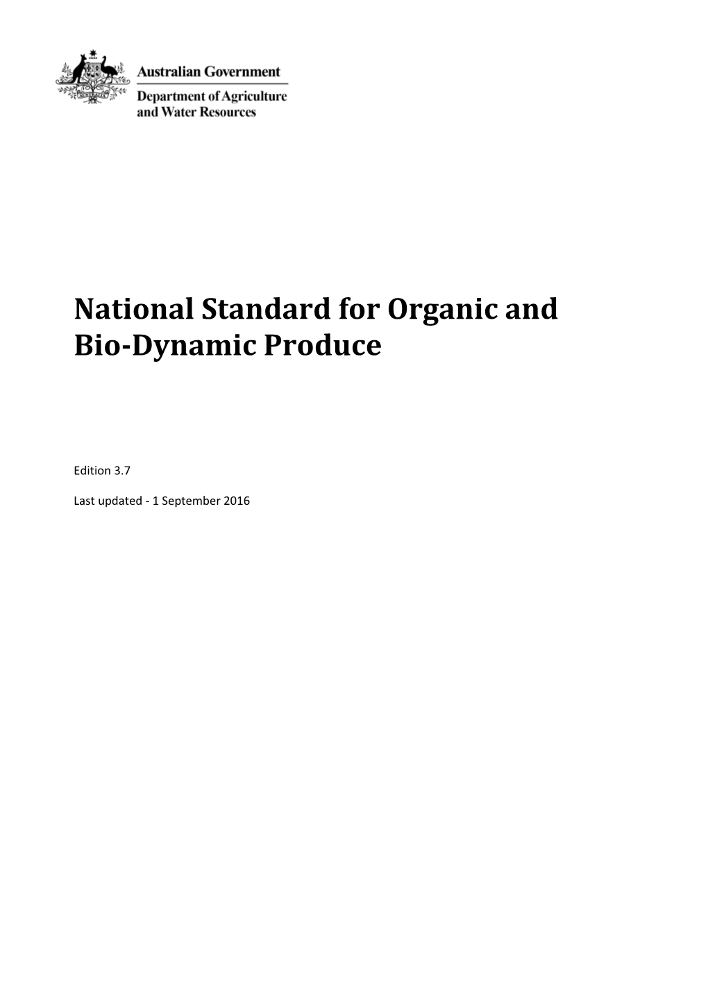 Draft National Standard 2002
