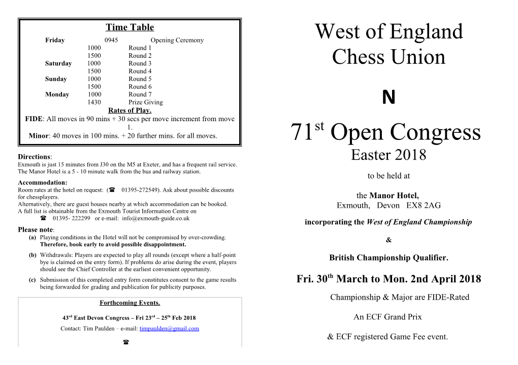 West of England Chess Union