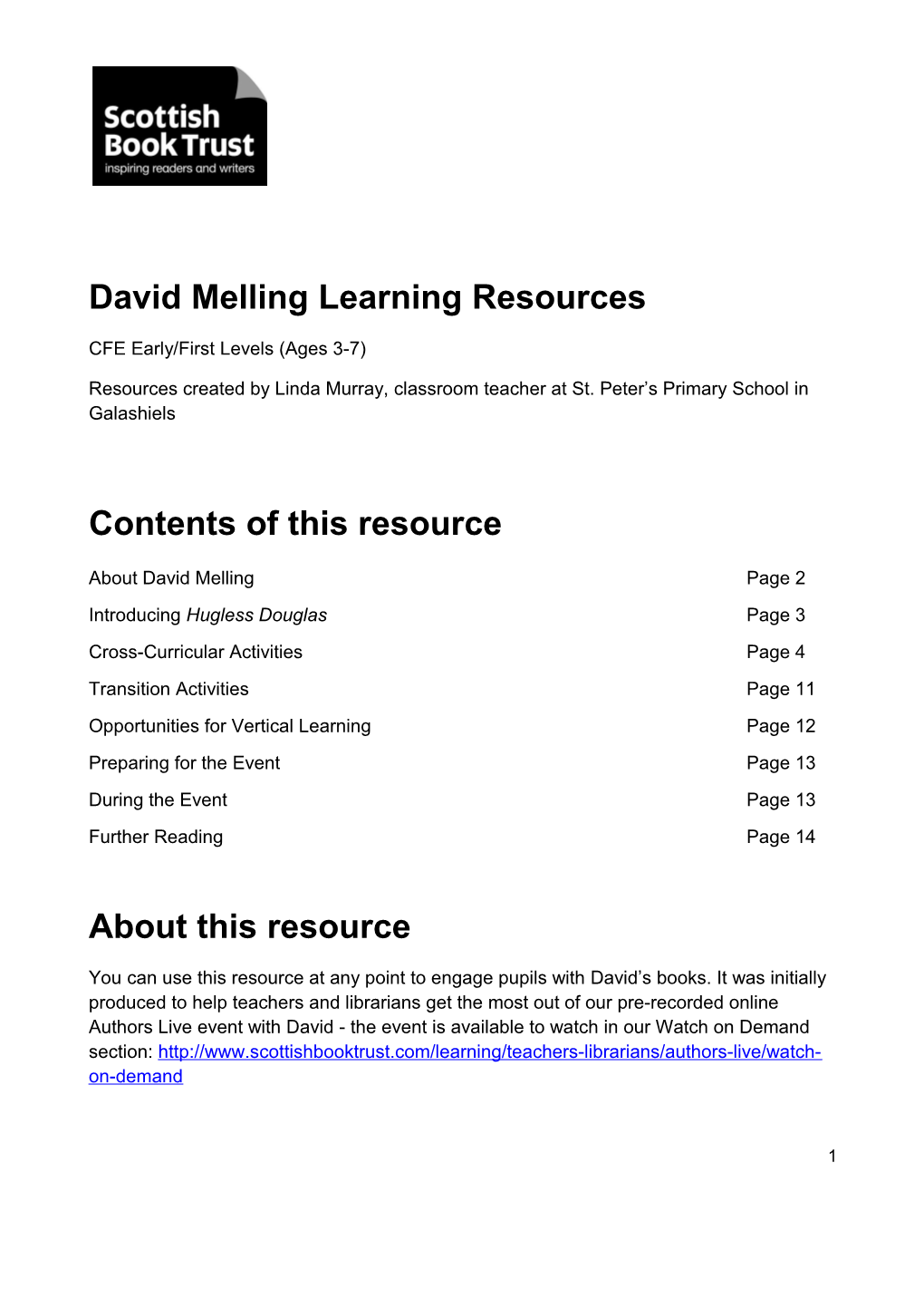 David Melling Learning Resources