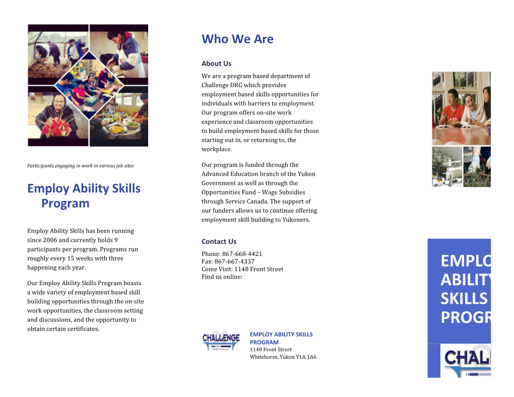 Employ Ability Skills Program