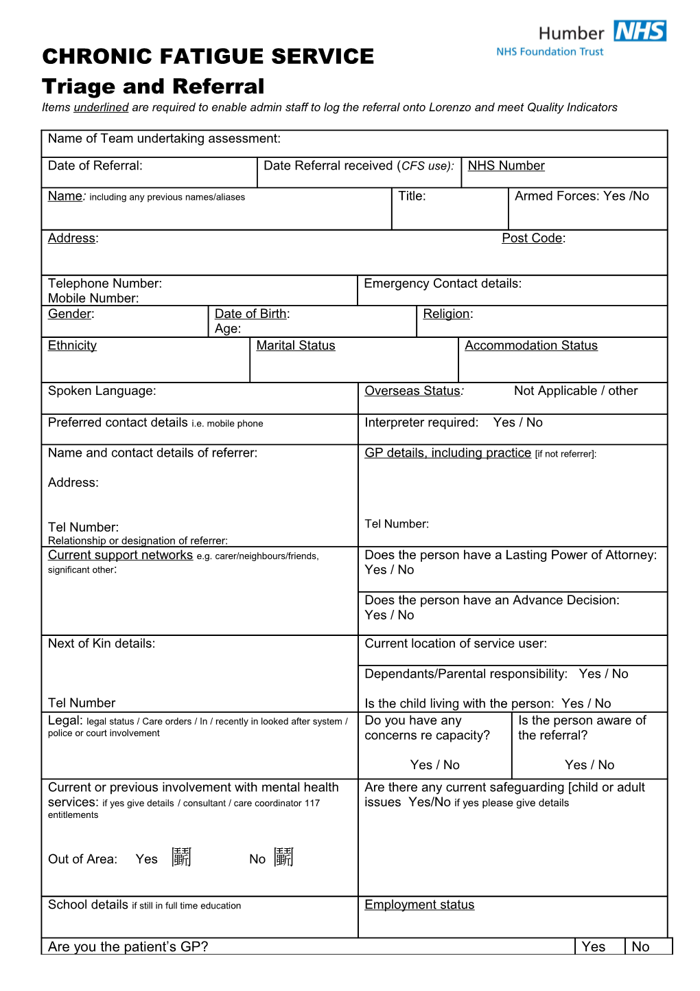 Triage and Referral