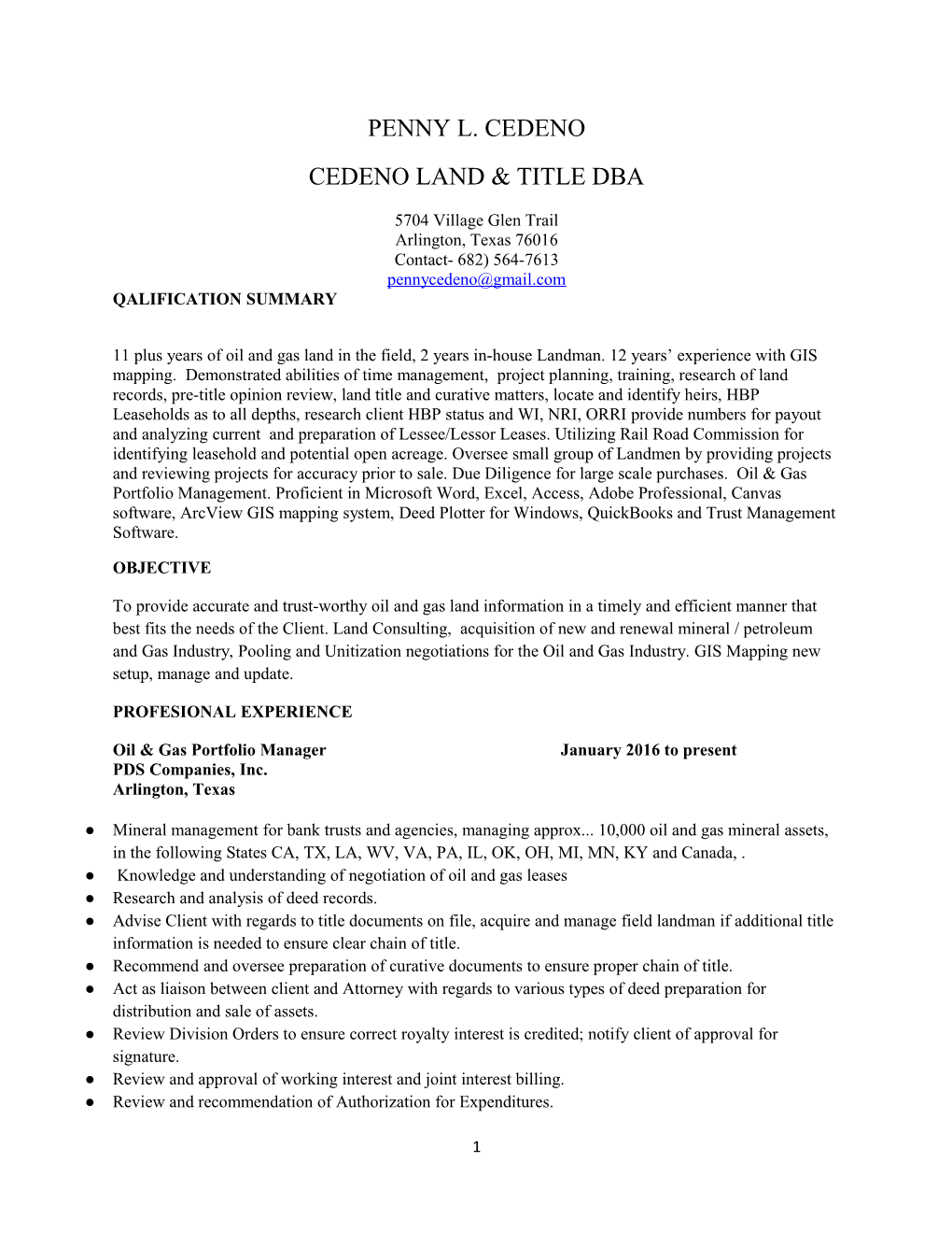 Cedeno Land & Title Dba