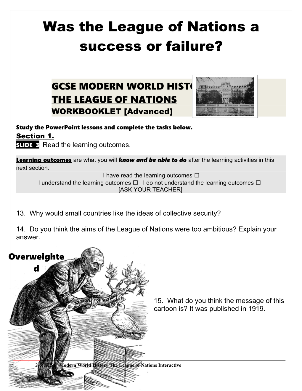 Was the League of Nations a Success Or Failure?