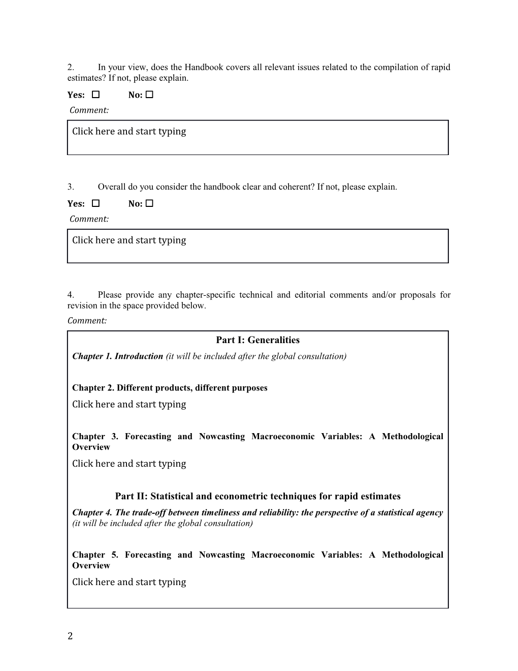 Questionnaire on the Guide