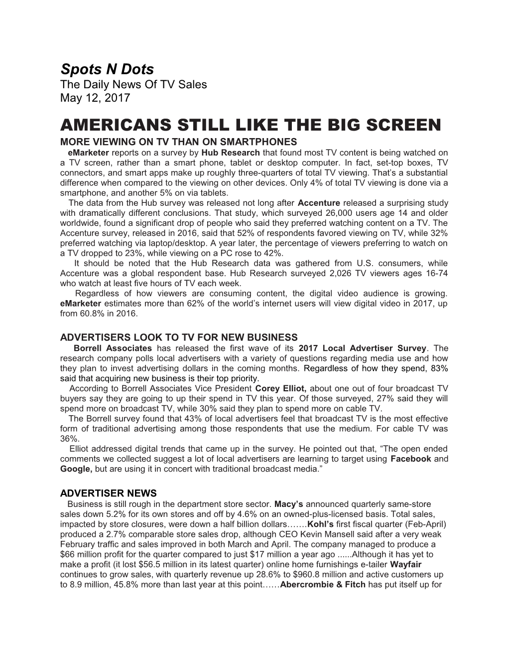 Americans Still Like the Big Screen