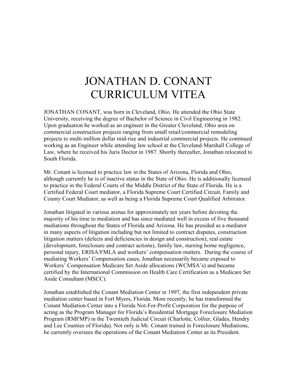 Jonathan D. Conant