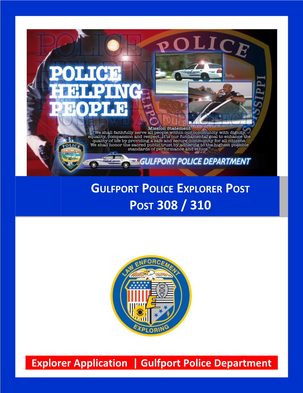 Gulfport Police Explorer Post Post 308 / 310