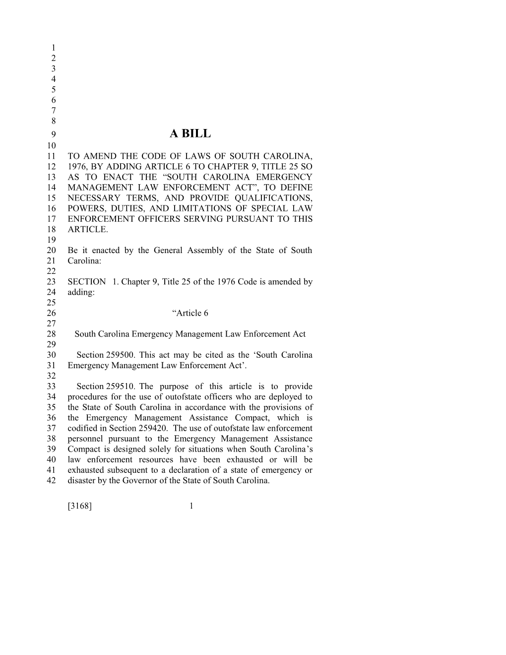 2015-2016 Bill 3168 Text of Previous Version (Dec. 11, 2014) - South Carolina Legislature Online