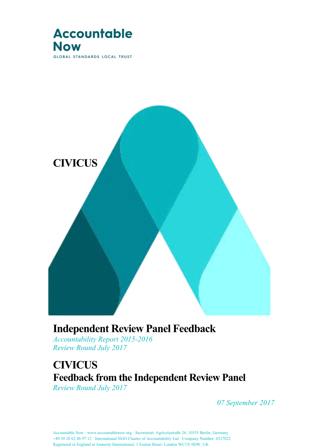 Independent Review Panel Feedback