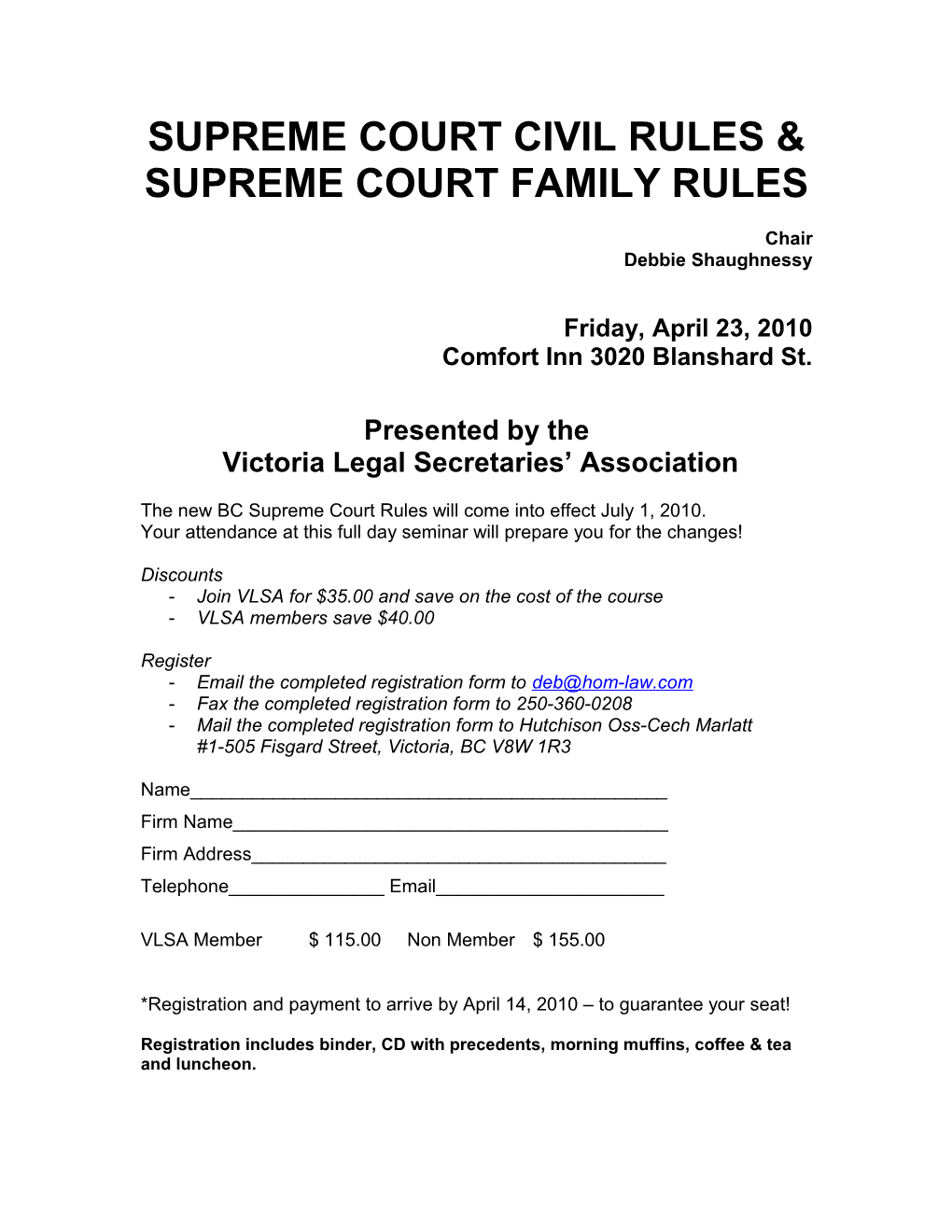 Supreme Court Civil Rules