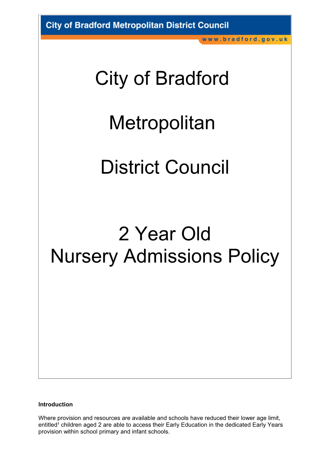 City of Bradford