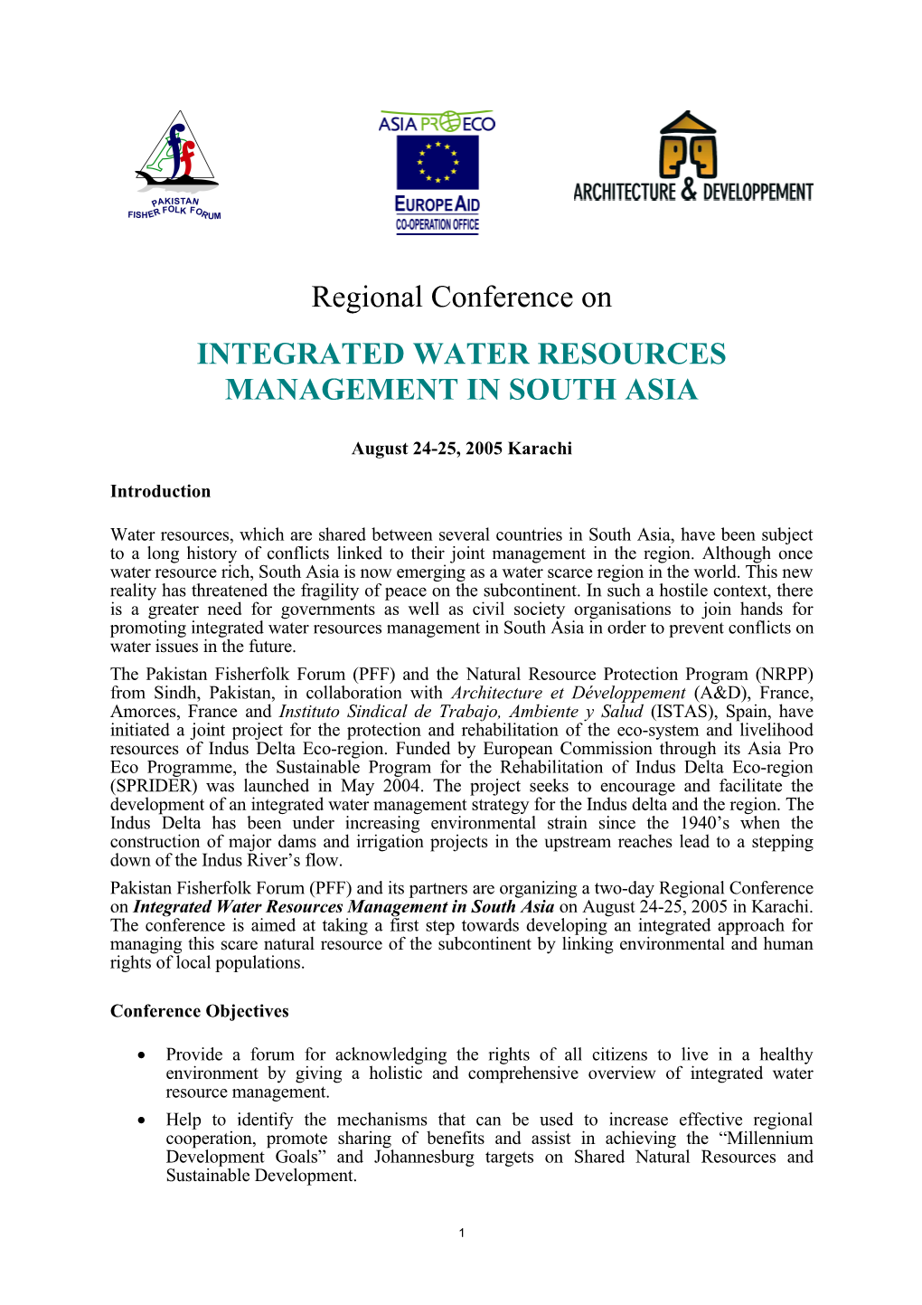 Integrated Water Resources Management in South Asia