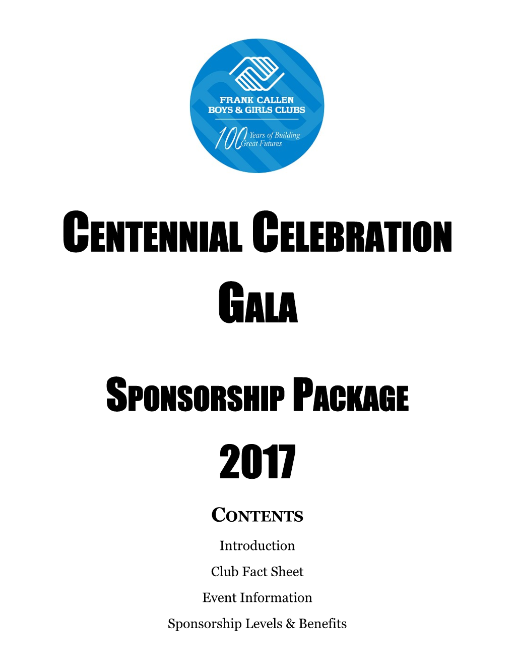 Centennial Celebration Gala