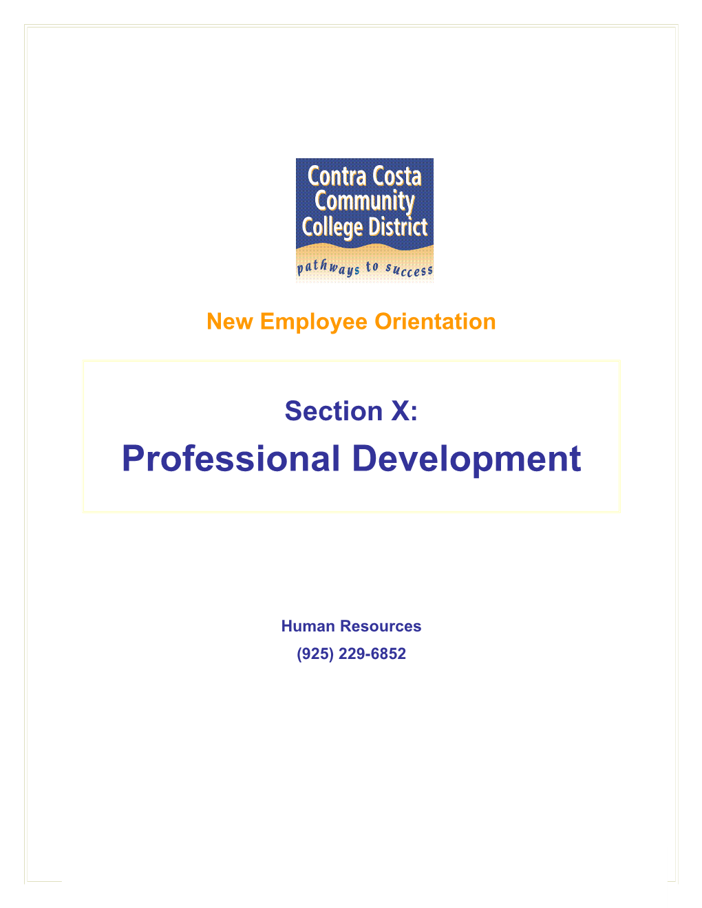 Management and Supervisory Professional Development Overview