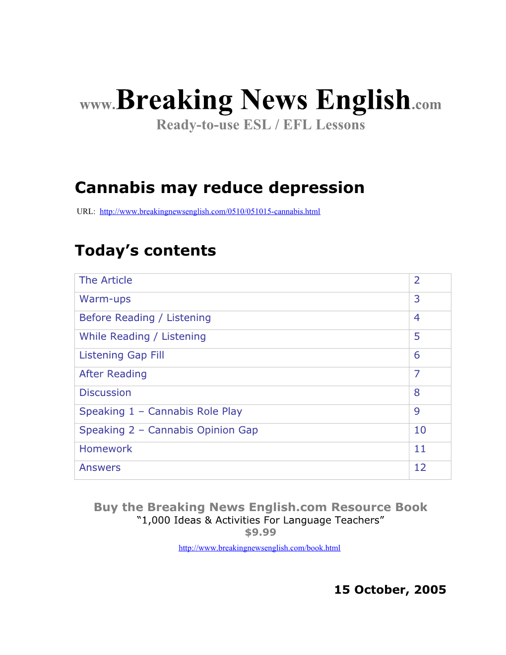 Cannabis May Reduce Depression