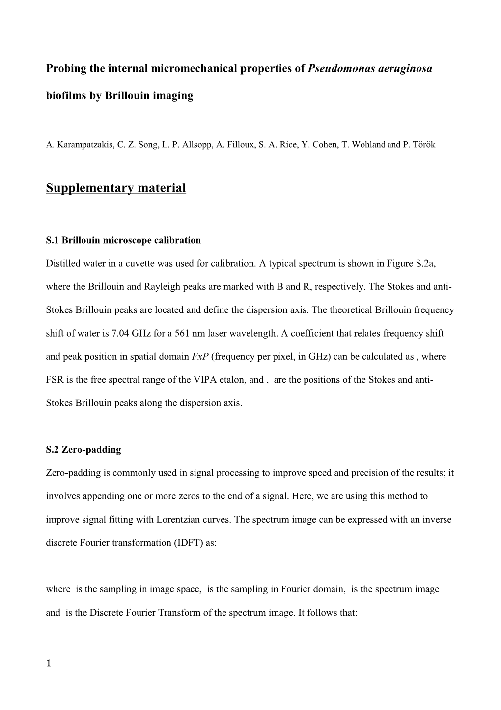 Probing the Internal Micromechanical Properties of Pseudomonas Aeruginosa Biofilms By