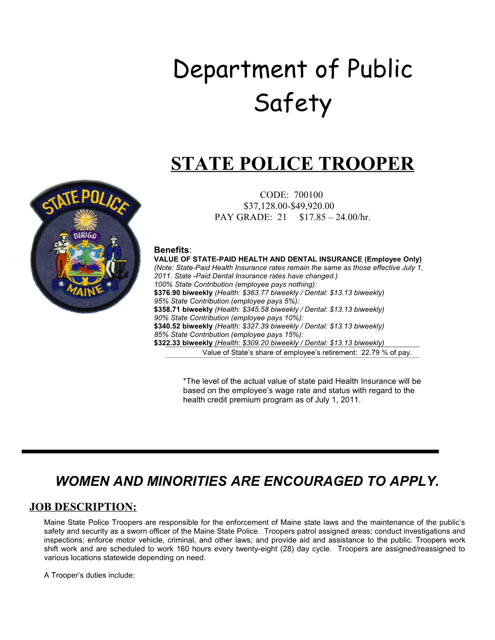 Women and Minorities Are Encouraged to Apply