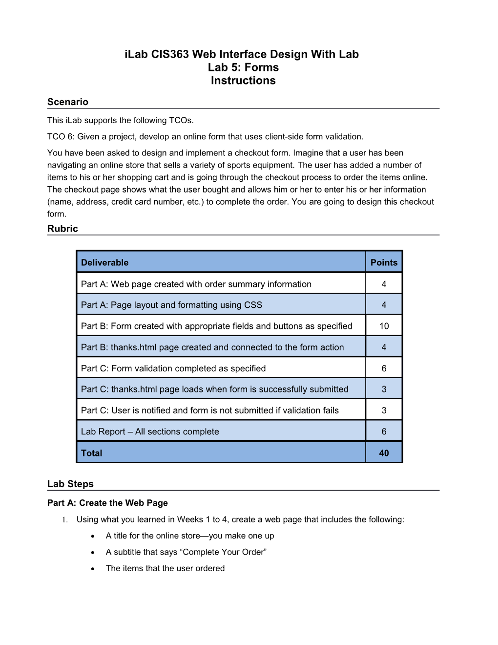 Ilabcis363 Web Interface Design with Lab