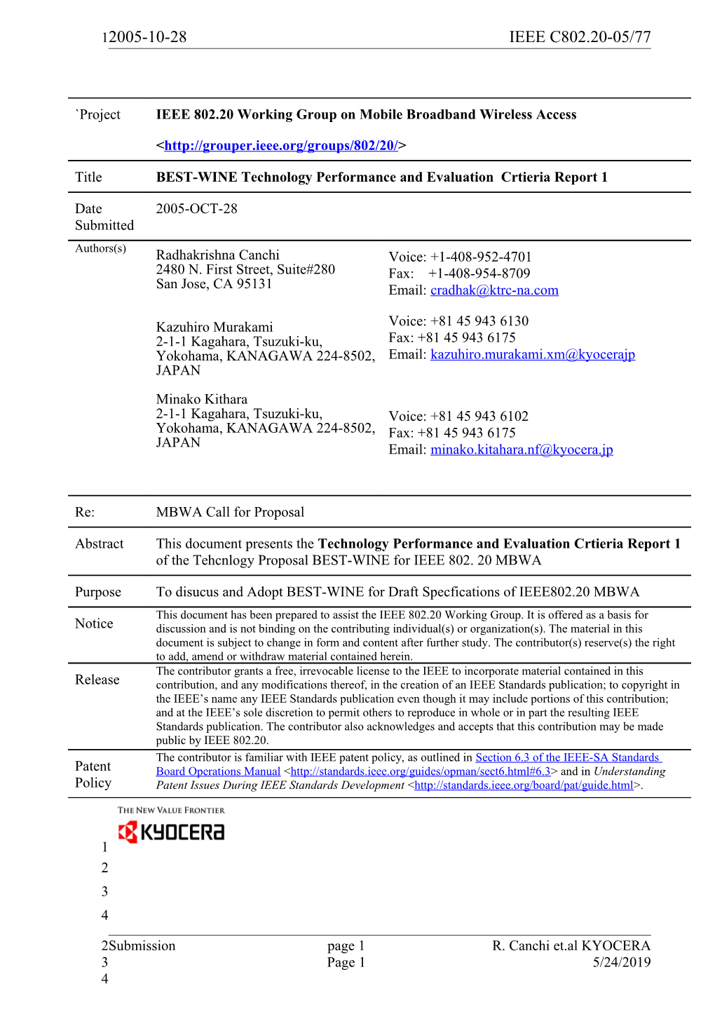 Technology Performance