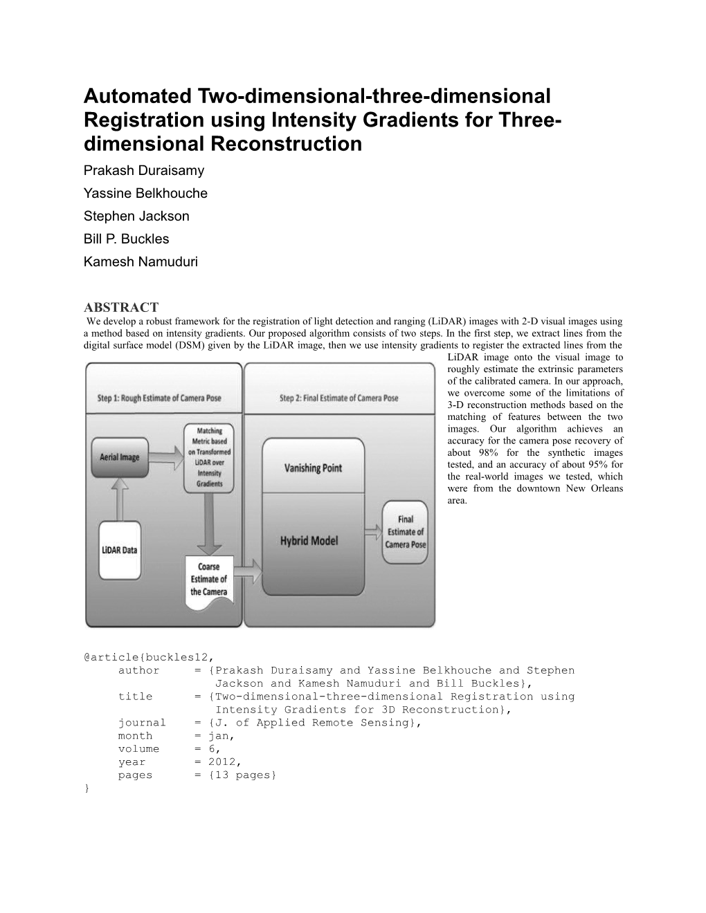 Automated Two-Dimensional-Three-Dimensional Registration Using Intensity Gradients For