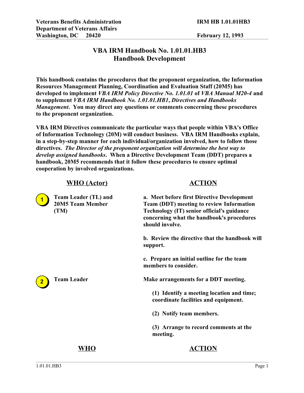 VBA IRM Handbook 1.01.01.HB3