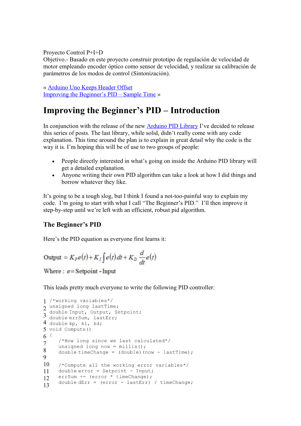 Improving the Beginner S PID Introduction