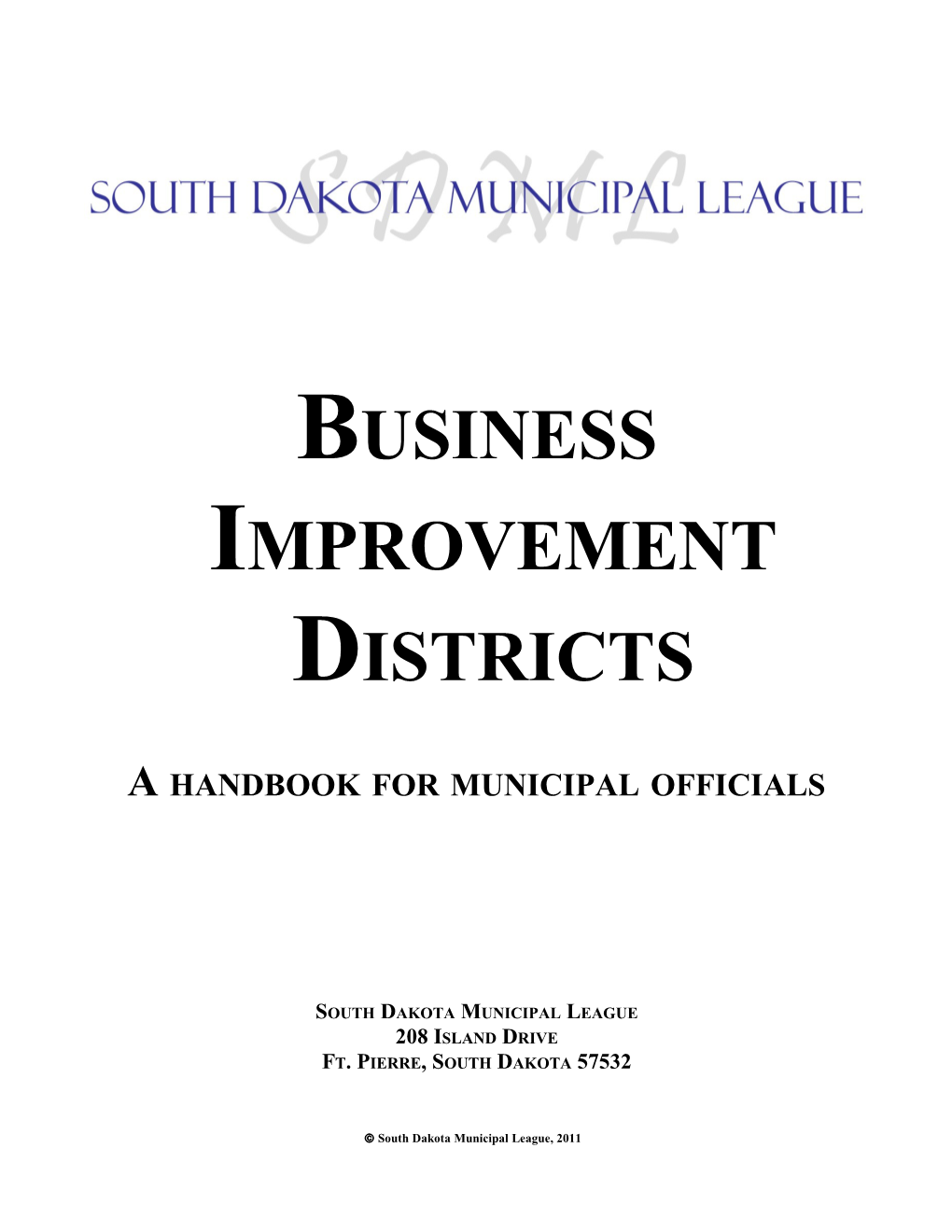 A Handbook for Municipal Officials