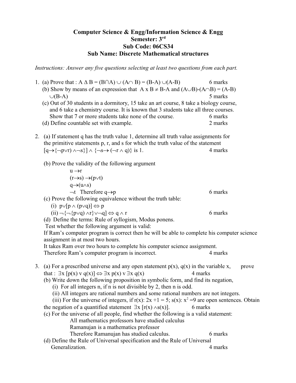 Computer Science & Engg/Information Science & Engg