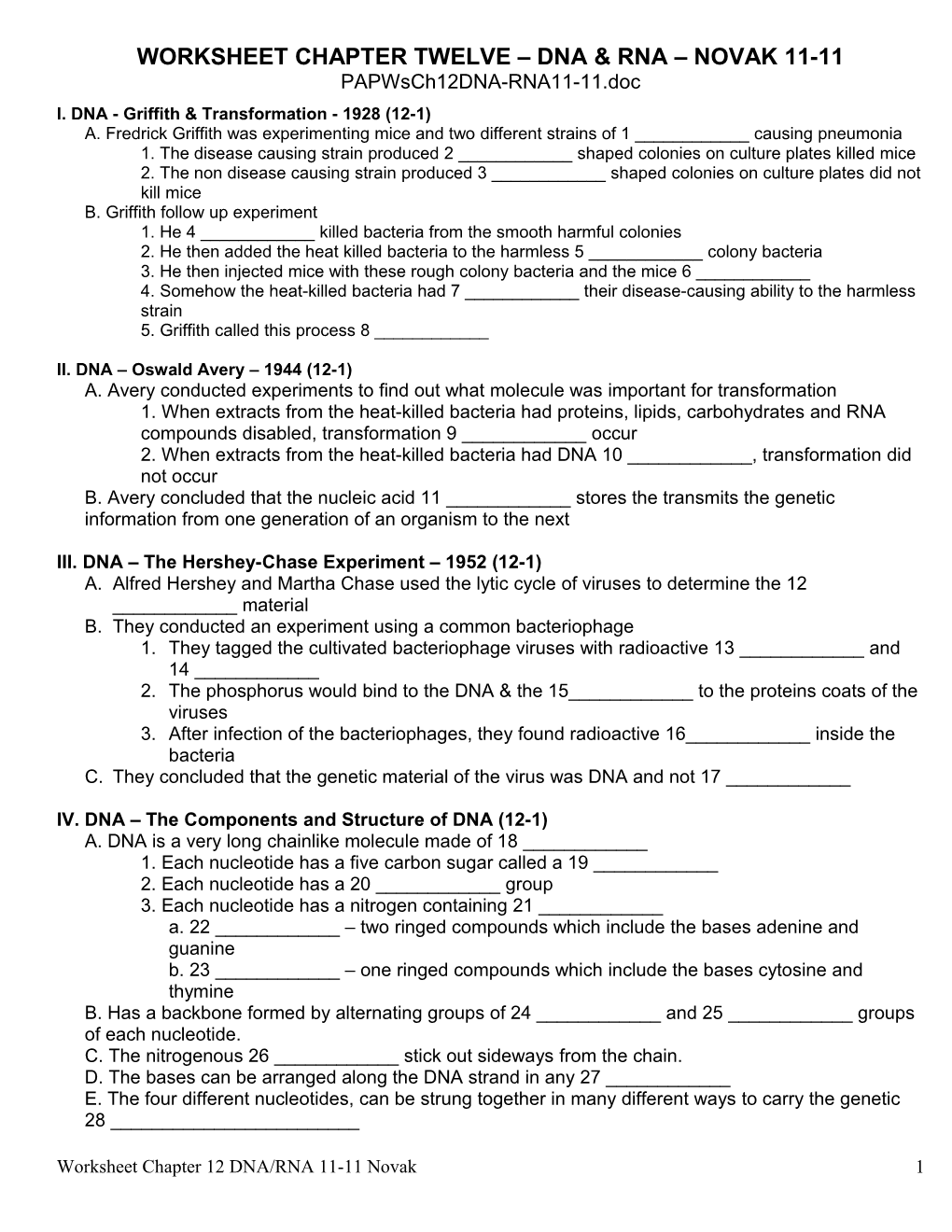 Worksheet Chapter Four Ecosystems and Communities Novak 9-8