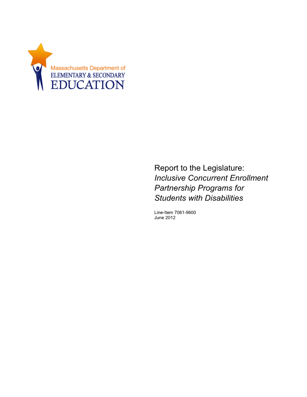 Inclusive Concurrent Enrollment Partnership Programs for Students with Disabilities