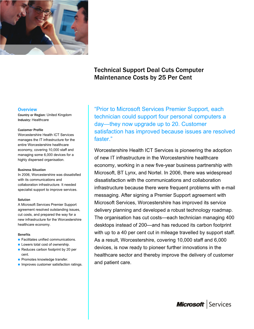 Writeimage CEP Technical Support Deal Cuts Computer Maintenance Costs by 25 Per Cent
