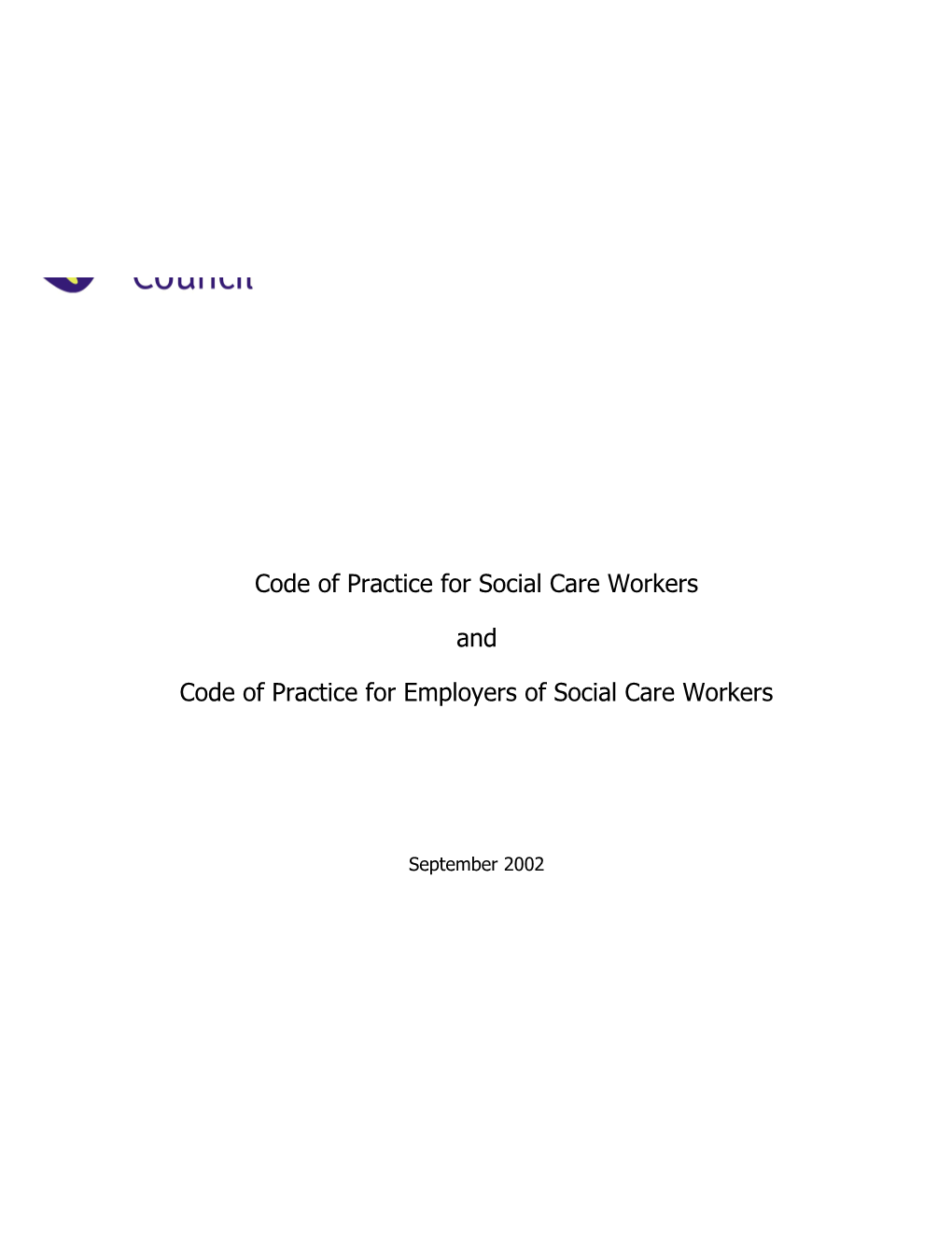 Codes of Practice for Social Care Workers and Employers