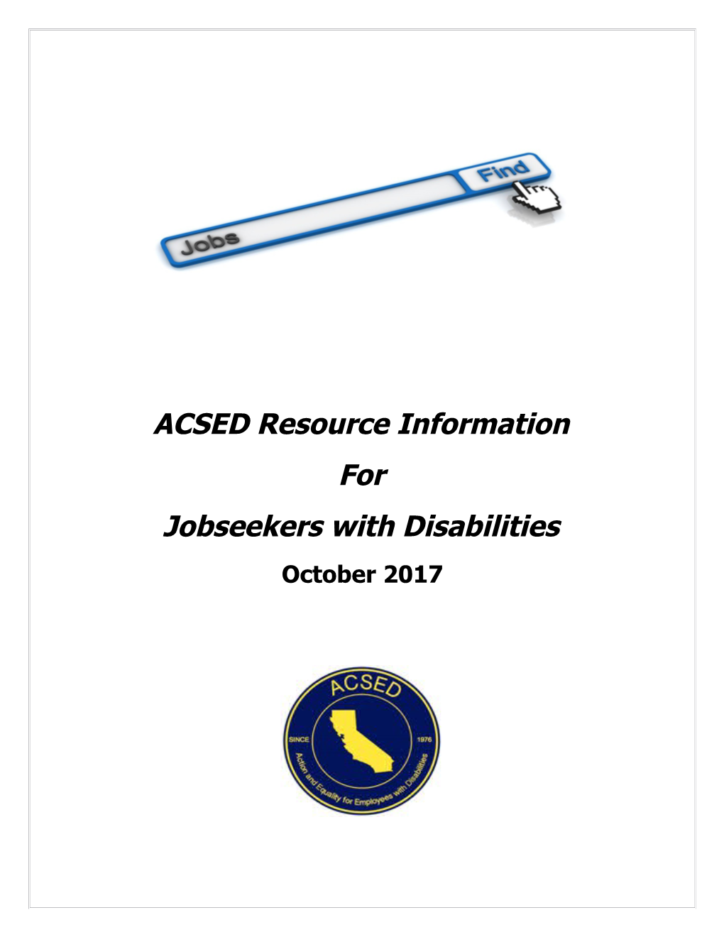 ACSED Resource Information