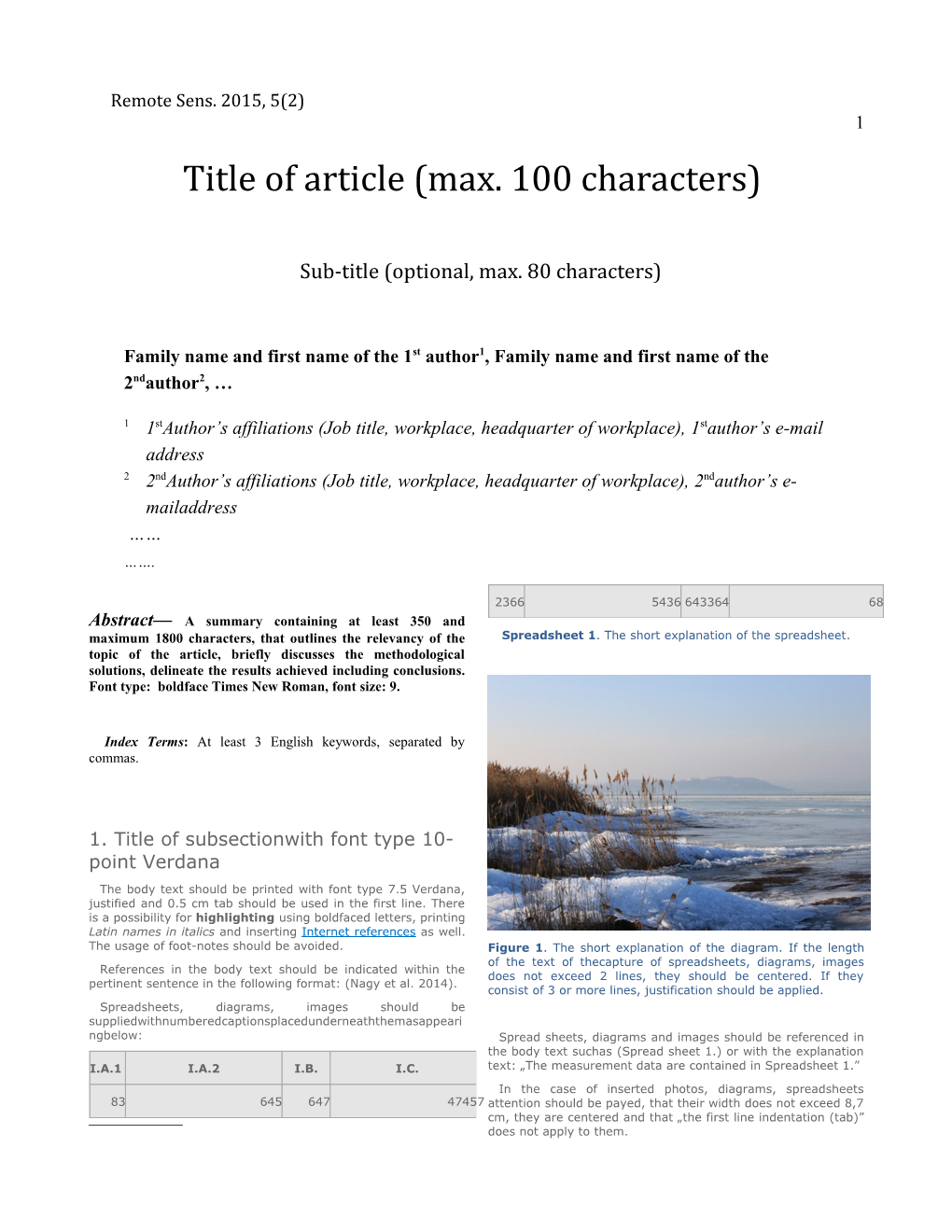 Title of Article (Max. 100 Characters)