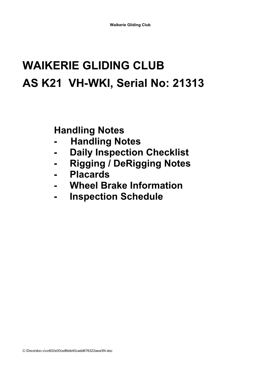 Waikerie Gliding Club