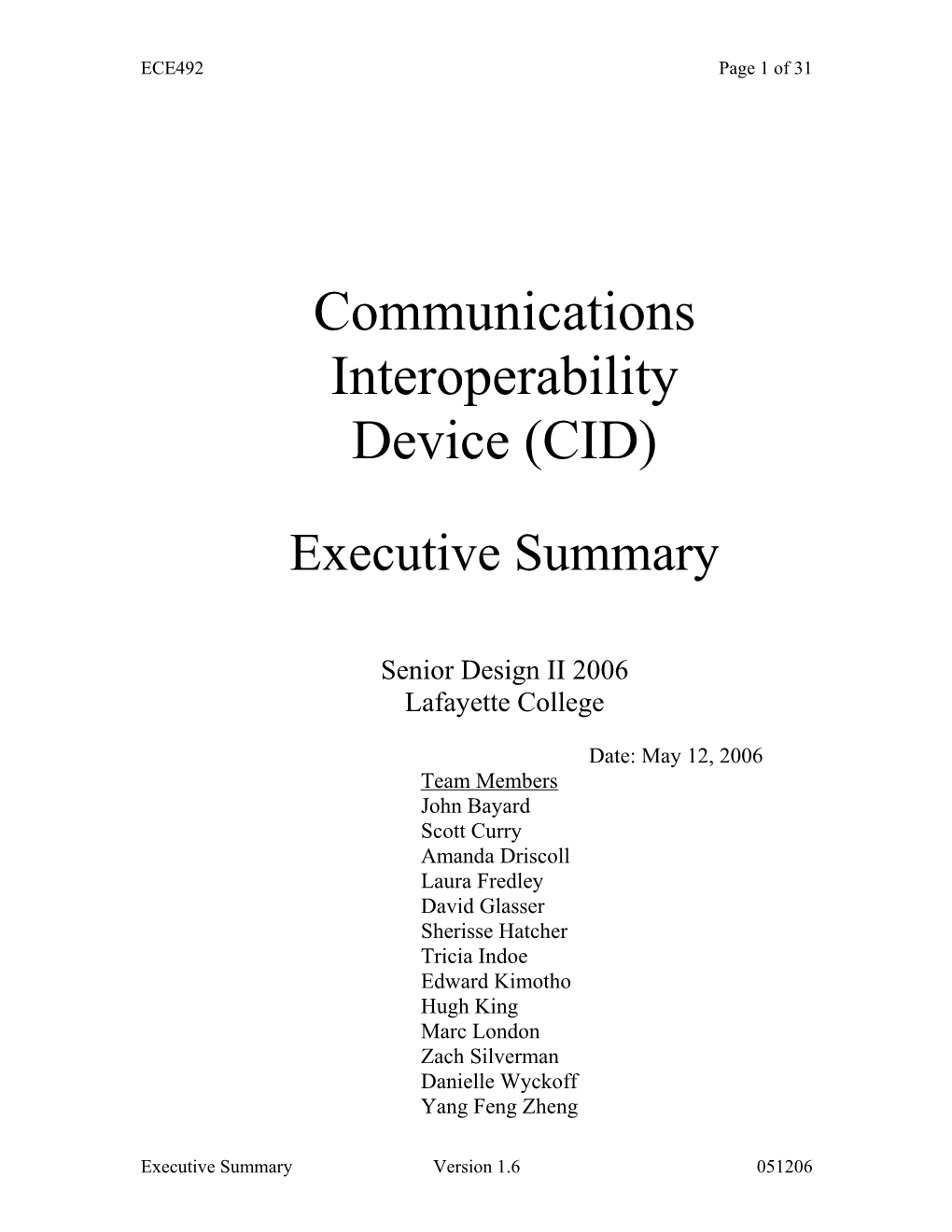 Communications Interoperability