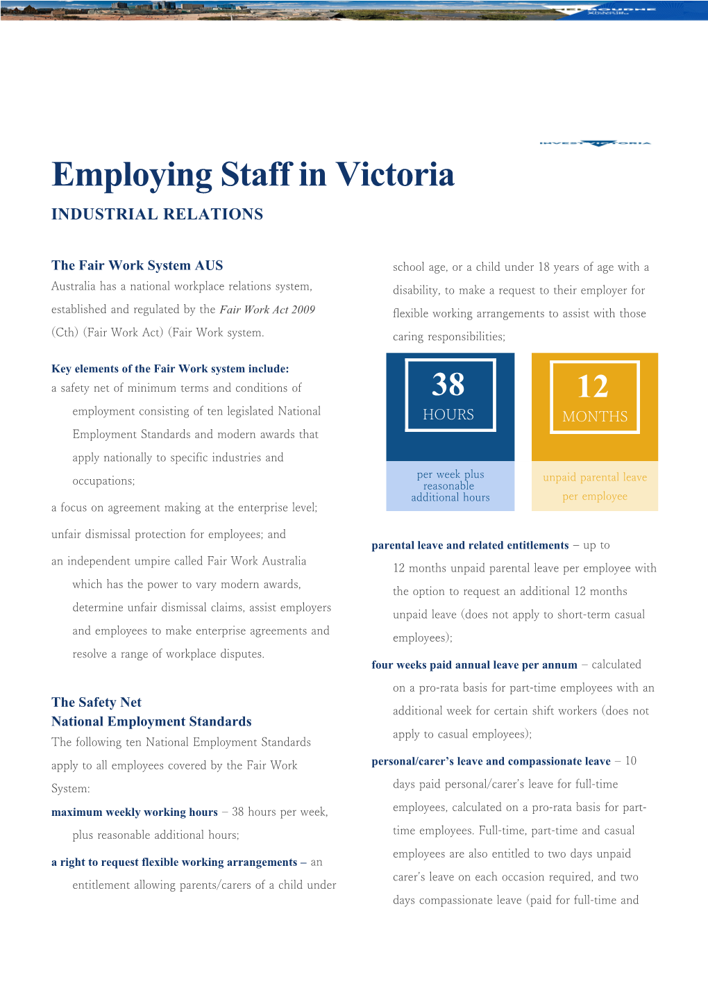 Employing Staff in Victoria