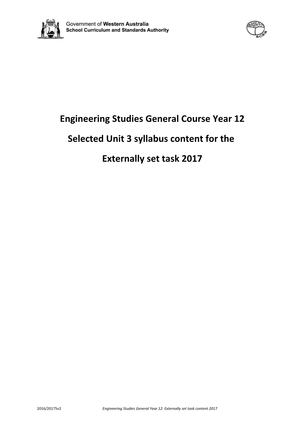 Engineering Studies General Course Year 12