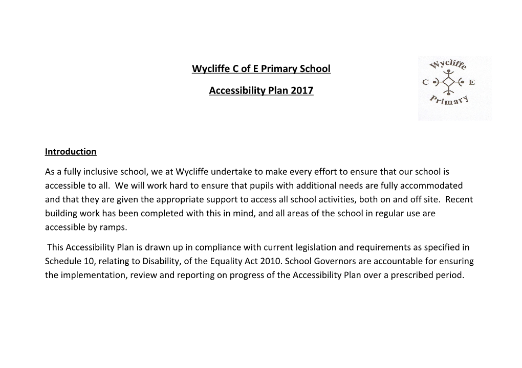 Wycliffe C of E Primary School