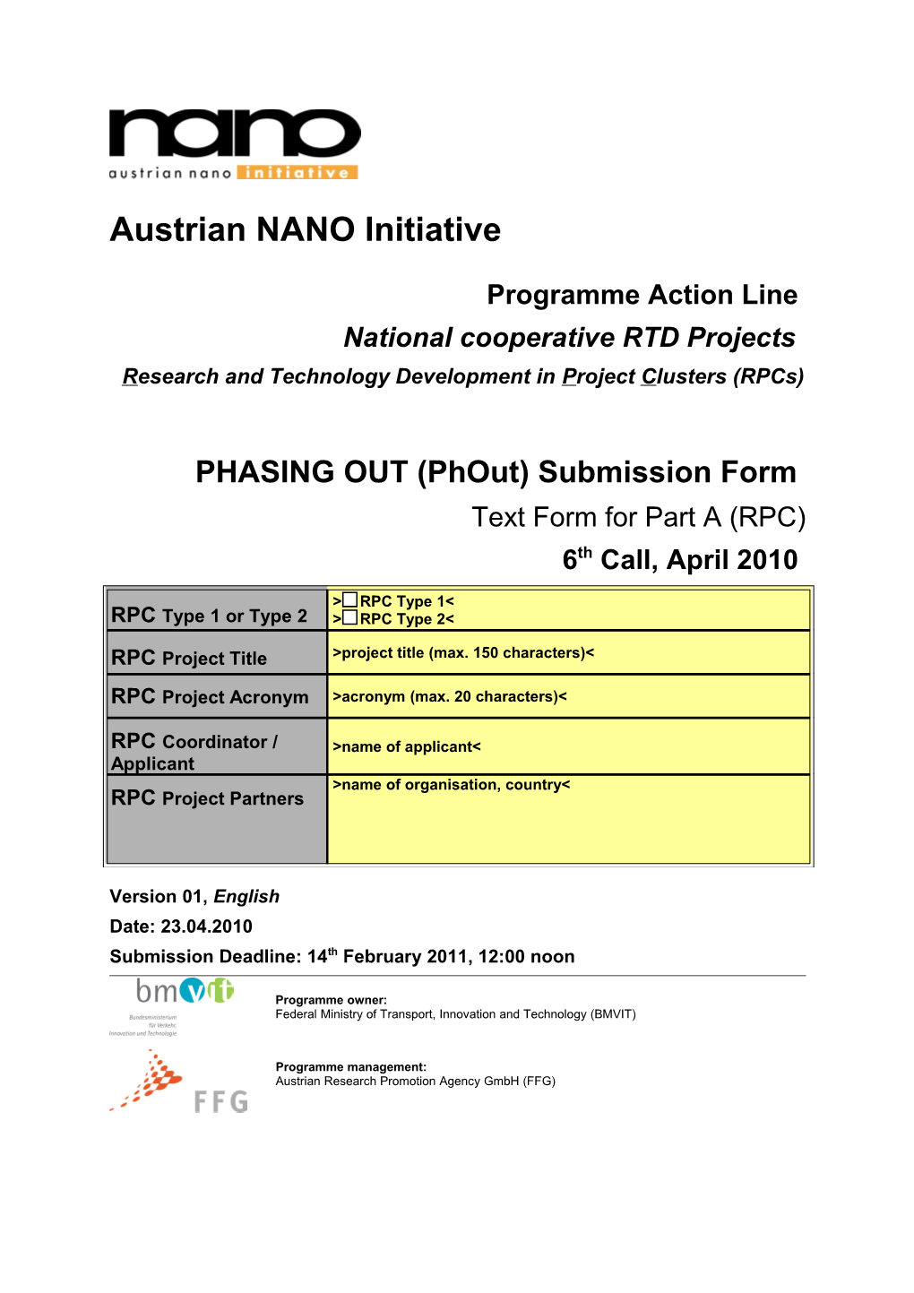 Austrian NANO Initiative